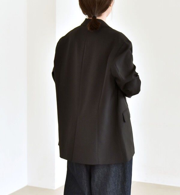 quaranciel「quaranciel:〈手洗い可能〉ウーステッド テーラード オーバー ジャケット（セットアップ対応）」|テーラードジャケット|