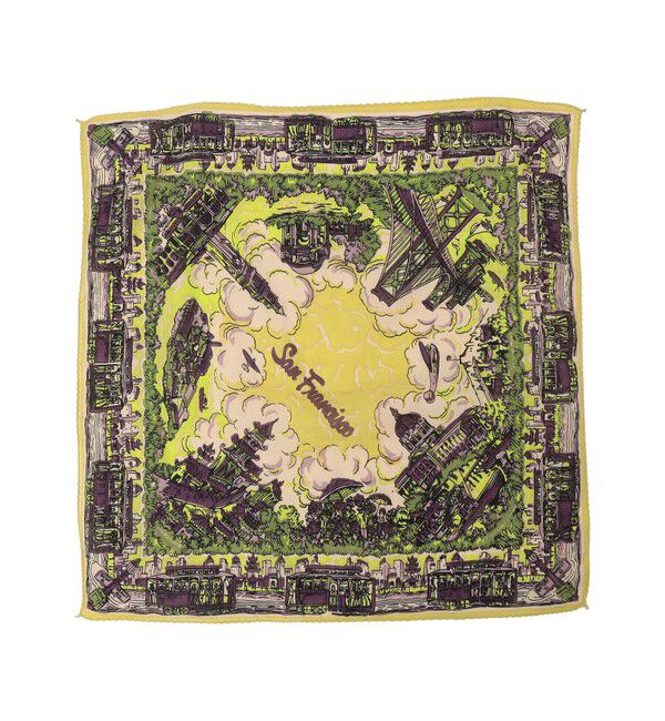 SHIPS any「BINDU: マップ バンダナ 26SS」|バンダナ・スカーフ|イエロー