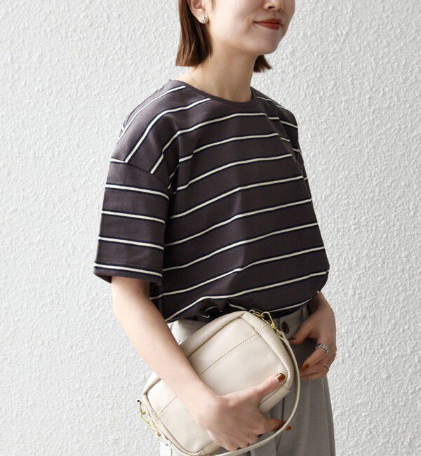 SHIPS any「SHIPS any:〈洗濯機可能〉マルチボーダー ワイド TEE」|Tシャツ・カットソー|