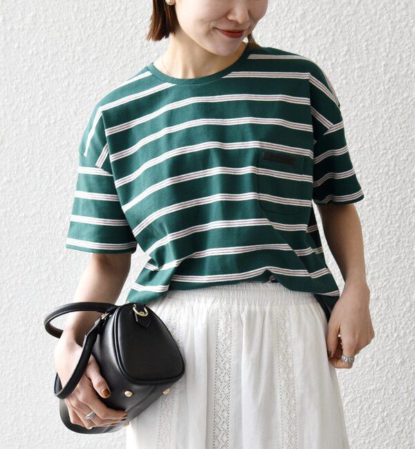 SHIPS any「SHIPS any:〈洗濯機可能〉マルチボーダー ワイド TEE」|Tシャツ・カットソー|