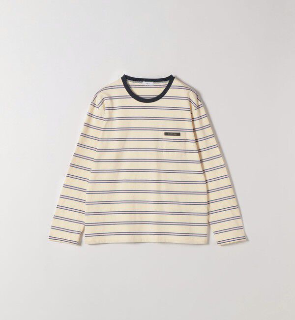 SHIPS any「SHIPS any:〈洗濯機可能〉マルチボーダー リンガー ロンTEE」|Tシャツ・カットソー|