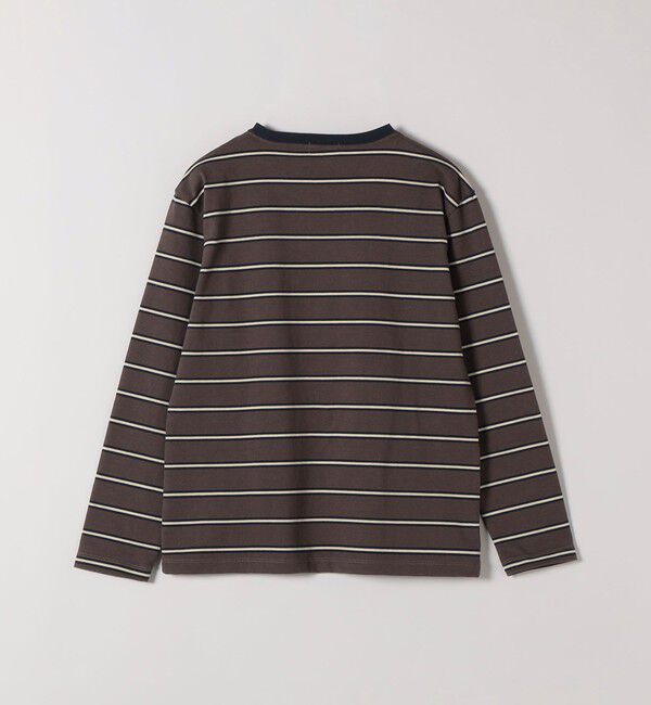 SHIPS any「SHIPS any:〈洗濯機可能〉マルチボーダー リンガー ロンTEE」|Tシャツ・カットソー|