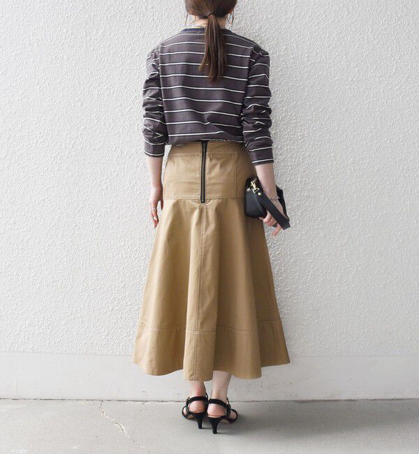 SHIPS any「SHIPS any:〈洗濯機可能〉マルチボーダー リンガー ロンTEE」|Tシャツ・カットソー|