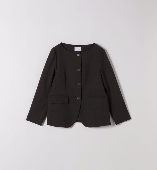 SHIPS any「SHIPS any:〈洗濯機可能〉シャーク ノーカラー ジャケット」|ノーカラージャケット|