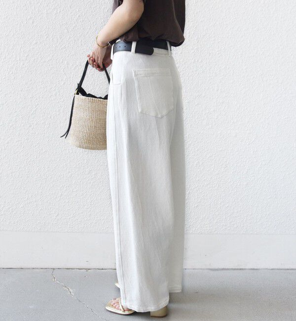 SHIPS for women「〈手洗い可能〉ルーズ デニム ポケット デザイン パンツ」|デニム|