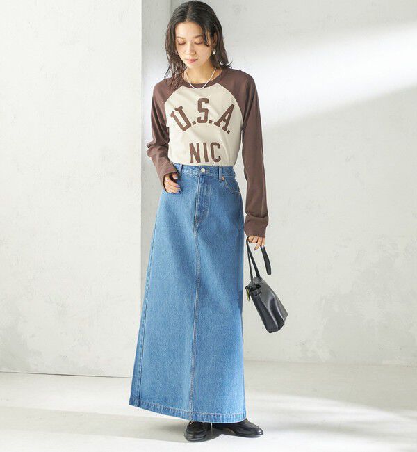 SHIPS for women「NINE CASE:〈手洗い可能〉シアー ラグラン TEE」|Tシャツ・カットソー|