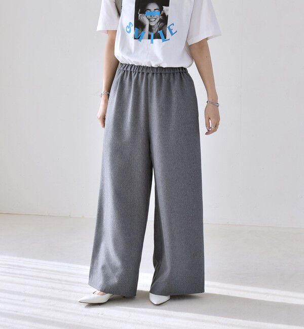 quaranciel「quaranciel:〈洗濯機可能〉ギャザー シャツ & イージー パンツ セットアップ」|その他|