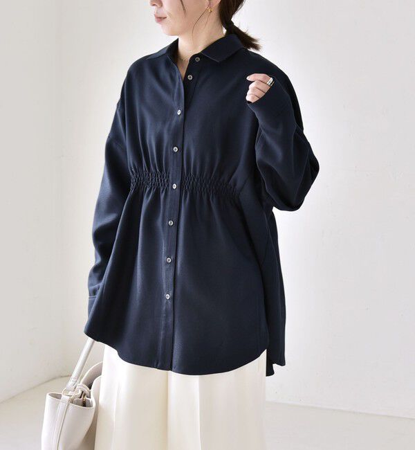 quaranciel「quaranciel:〈洗濯機可能〉ギャザー シャツ & イージー パンツ セットアップ」|その他|