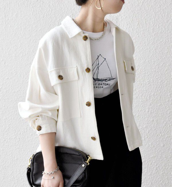 SHIPS any「SHIPS any:〈洗濯機可能〉カルゼ ショート ワーク ジャケット」|その他|