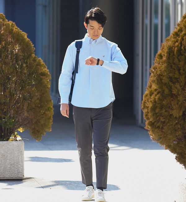 SHIPS「【WEB限定】SHIPS: 防シワ・吸水速乾 Drymix(R) プルオーバー ボダンダウン シャツ」|シャツ・ブラウス|