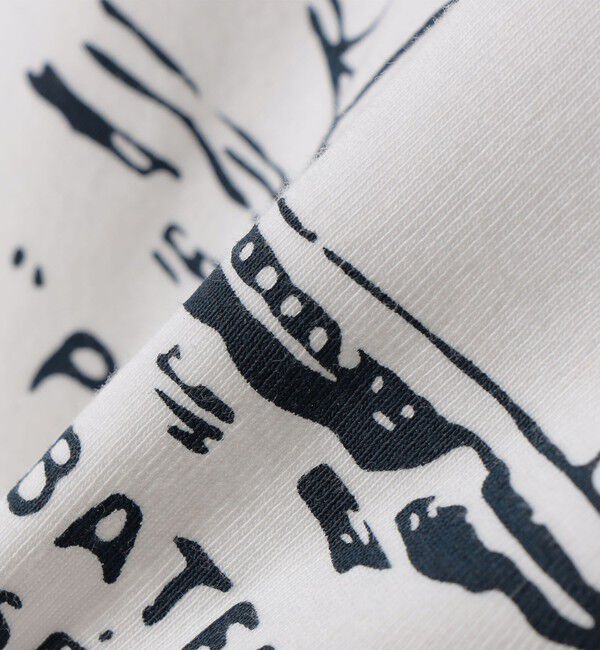 SHIPS any「【SHIPS any別注】PETIT BATEAU: ロゴ プリント コンパクト TEE 26SS」|Tシャツ・カットソー|