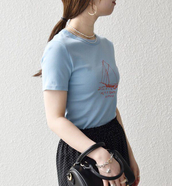 SHIPS any「【SHIPS any別注】PETIT BATEAU: ロゴ プリント コンパクト TEE 26SS」|Tシャツ・カットソー|