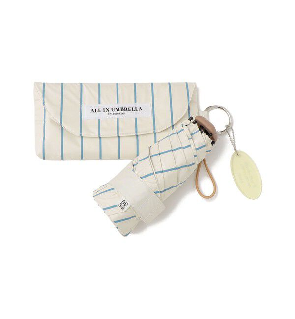 SHIPS Colors 「assa:ALL IN UMBRELLA ポーチ付き 折り畳み傘(晴雨兼用・親骨50cm)◇」|傘|