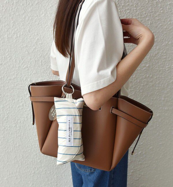 SHIPS Colors 「assa:ALL IN UMBRELLA ポーチ付き 折り畳み傘(晴雨兼用・親骨50cm)◇」|傘|