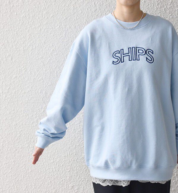SHIPS for women「【WEB限定】SHIPS ラウンド ロゴ 刺繍 スウェット」|スウェット・ジャージ|