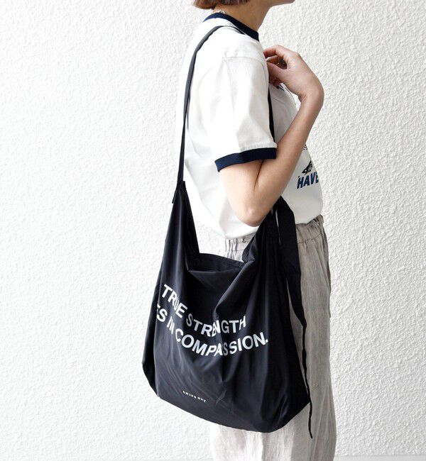 SHIPS any「SHIPS any:〈撥水加工/手洗い可能〉A4 ワンショルダー エコバッグ」|エコバッグ|