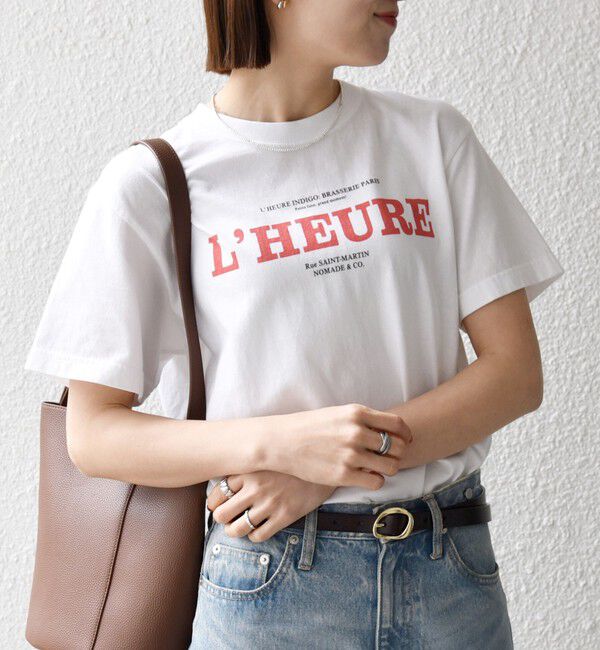 SHIPS any「《一部追加予約》TRICOMER:〈洗濯機可能〉フレンチ ロゴ プリント TEE」|Tシャツ・カットソー|