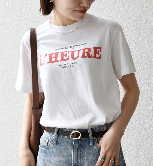 SHIPS any「《一部追加予約》TRICOMER:〈洗濯機可能〉フレンチ ロゴ プリント TEE」|Tシャツ・カットソー|