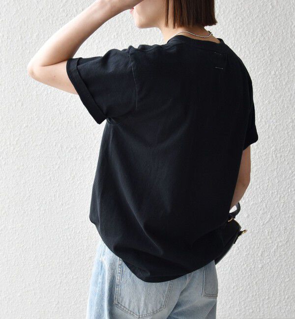 SHIPS any「《一部追加予約》TRICOMER:〈洗濯機可能〉フレンチ ロゴ プリント TEE」|Tシャツ・カットソー|