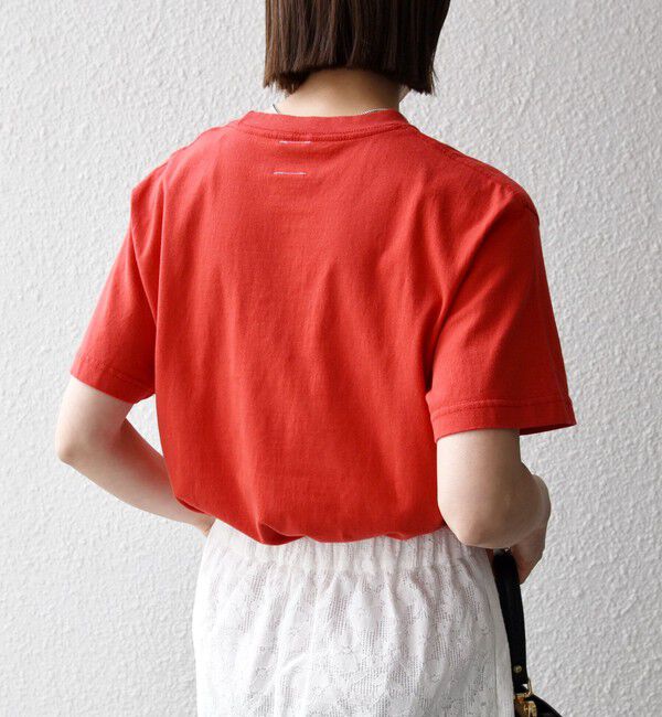 SHIPS any「《一部追加予約》TRICOMER:〈洗濯機可能〉フレンチ ロゴ プリント TEE」|Tシャツ・カットソー|