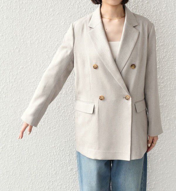 SHIPS Colors 「SHIPS Colors:〈手洗い可能〉デラオックス ダブルボタン ジャケット2（セットアップ対応可能）◇」|テーラードジャケット|