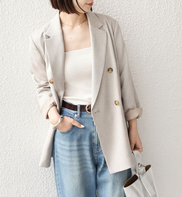 SHIPS Colors 「SHIPS Colors:〈手洗い可能〉デラオックス ダブルボタン ジャケット2（セットアップ対応可能）◇」|テーラードジャケット|