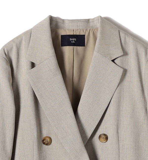 SHIPS Colors 「SHIPS Colors:〈手洗い可能〉デラオックス ダブルボタン ジャケット2（セットアップ対応可能）◇」|テーラードジャケット|