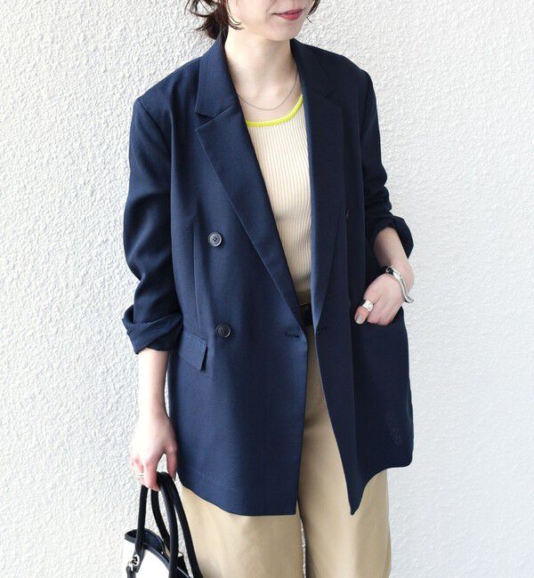 SHIPS Colors 「SHIPS Colors:〈手洗い可能〉デラオックス ダブルボタン ジャケット2（セットアップ対応可能）◇」|テーラードジャケット|