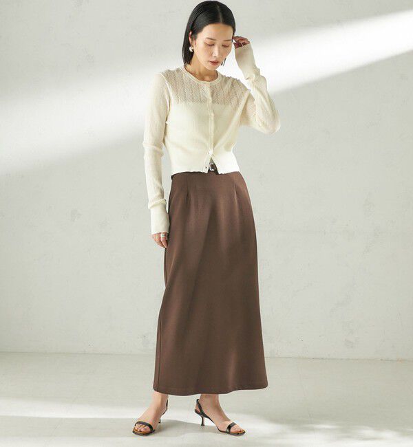 SHIPS for women「堀田茜&times;SHIPS:〈手洗い可能〉ベルト 付き ジョーゼット スカート」|スカート|