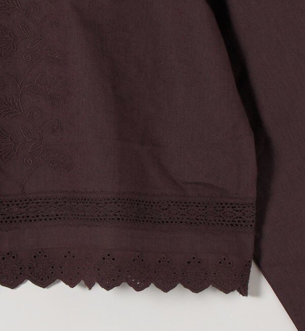 SHIPS any「SHIPS any:〈手洗い可能〉リネンミックス ハシゴレース コンパクト シャツ カーディガン」|カーディガン|