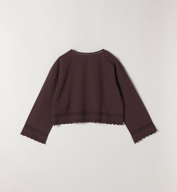 SHIPS any「SHIPS any:〈手洗い可能〉リネンミックス ハシゴレース コンパクト シャツ カーディガン」|カーディガン|