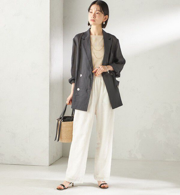 SHIPS for women「《予約》〈手洗い可能〉パッチワーク レース ドロスト パンツ」|その他|