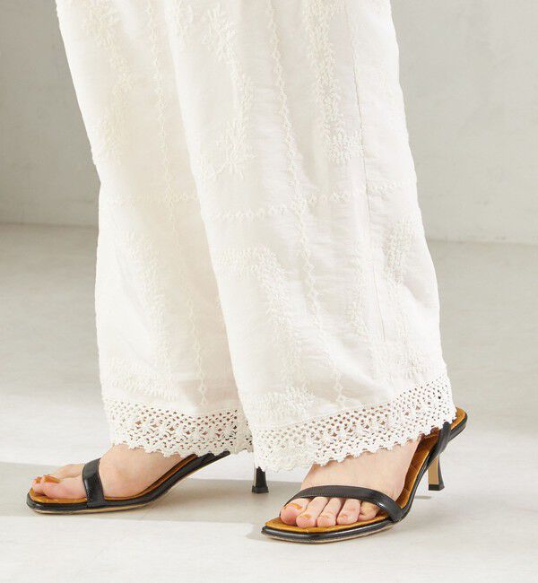 SHIPS for women「《予約》〈手洗い可能〉パッチワーク レース ドロスト パンツ」|その他|