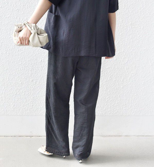 SHIPS for women「《予約》〈手洗い可能〉パッチワーク レース ドロスト パンツ」|その他|