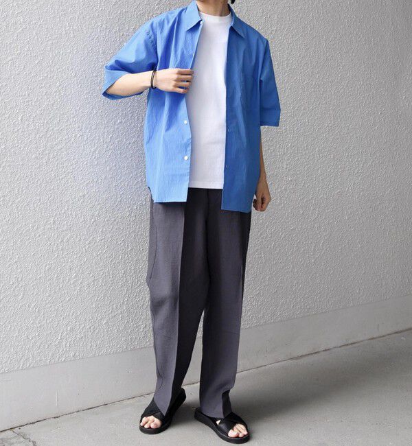 SHIPS any「SHIPS any:〈洗濯機可能〉リネン混 2プリーツ リラックス ワイド テーパード パンツ◆」|その他|