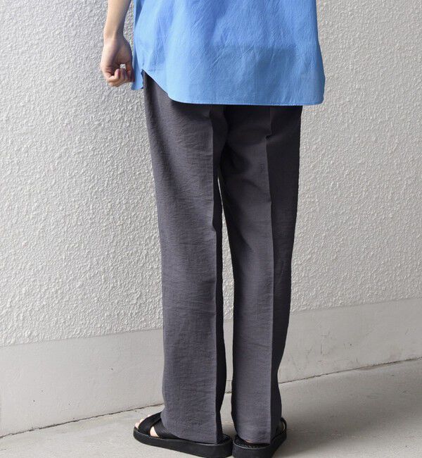 SHIPS any「SHIPS any:〈洗濯機可能〉リネン混 2プリーツ リラックス ワイド テーパード パンツ◆」|その他|