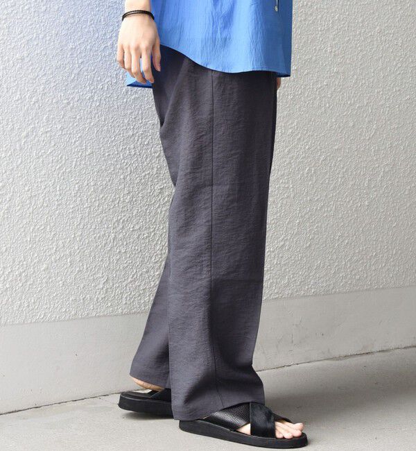 SHIPS any「SHIPS any:〈洗濯機可能〉リネン混 2プリーツ リラックス ワイド テーパード パンツ◆」|その他|