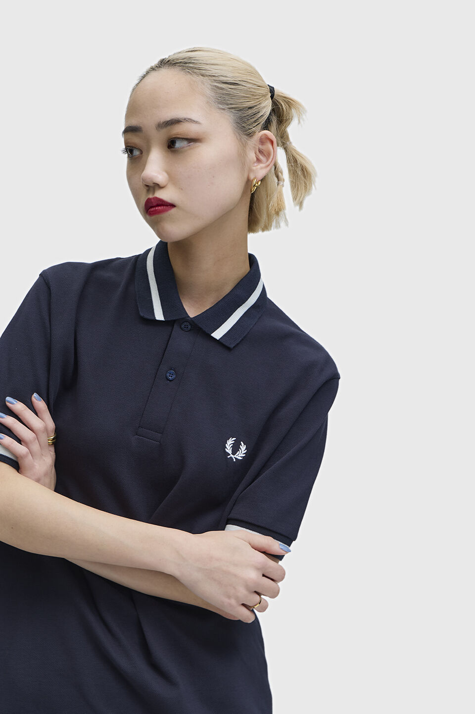  「The Fred Perry Shirt M2」|ポロシャツ|NAVY/SNOW