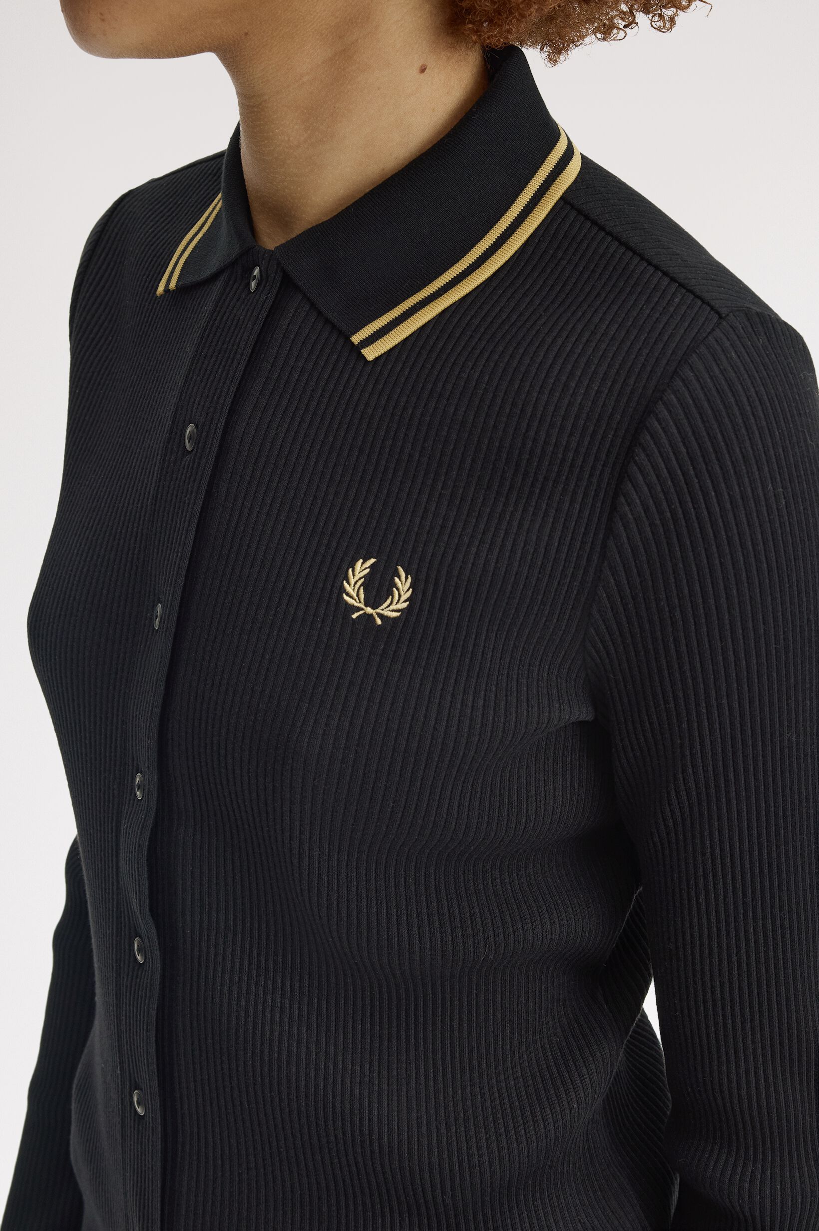 FRED PERRY 「Button Through Rib Polo Shirt」|ポロシャツ|
