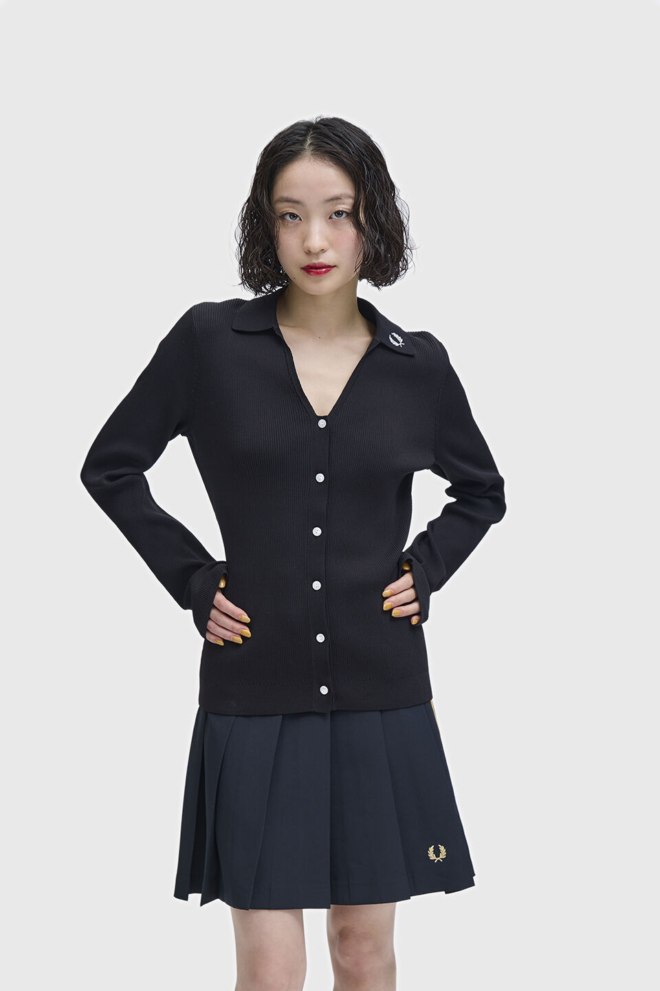 FRED PERRY 「Ribbed Knitted Shirt」|ポロシャツ|