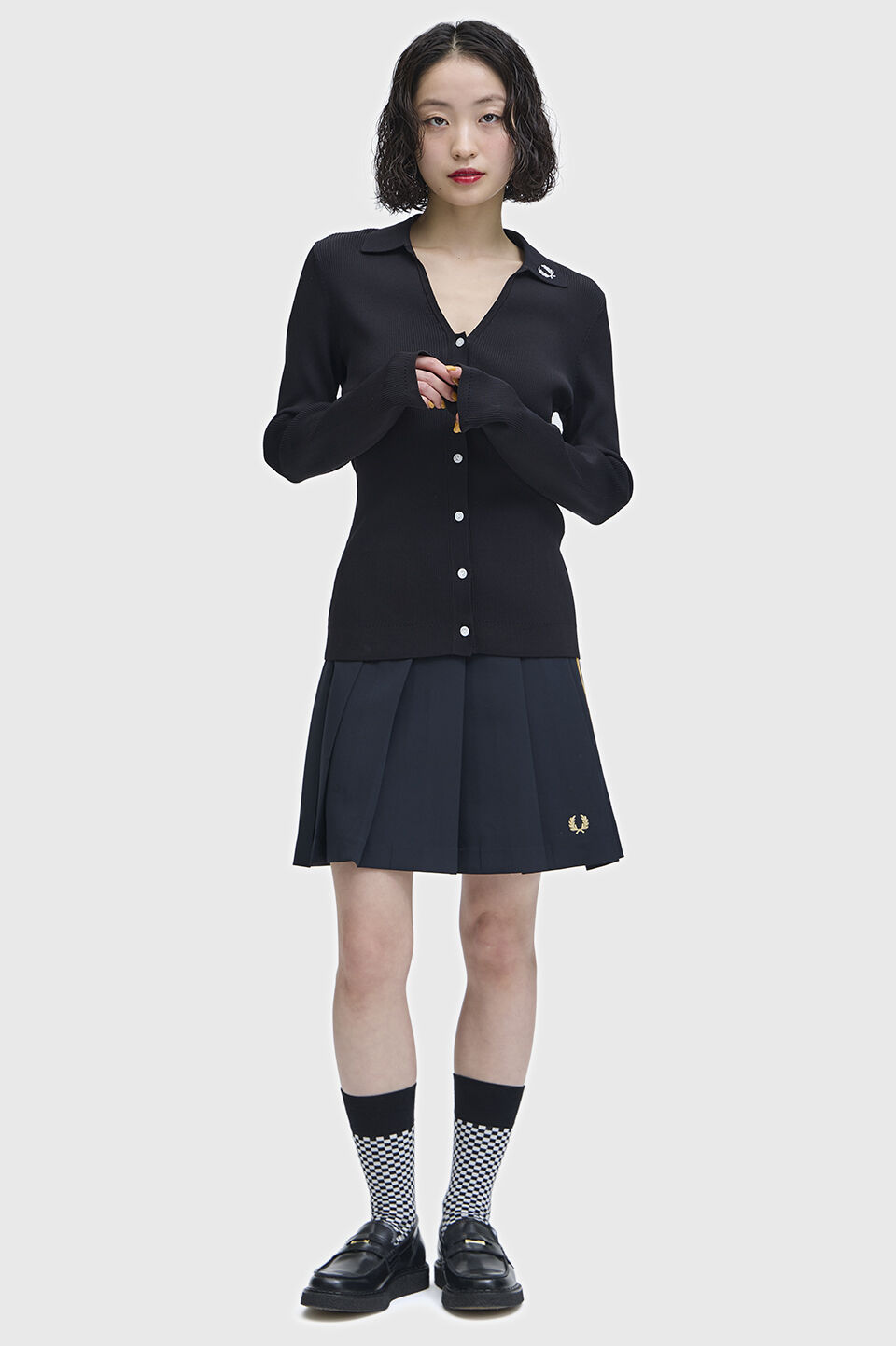 FRED PERRY 「Ribbed Knitted Shirt」|ポロシャツ|