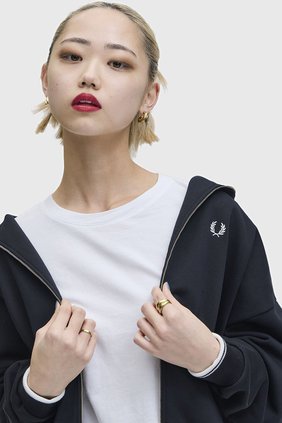 FRED PERRY 「Tipped Hooded Sweatshirt」|パーカー|