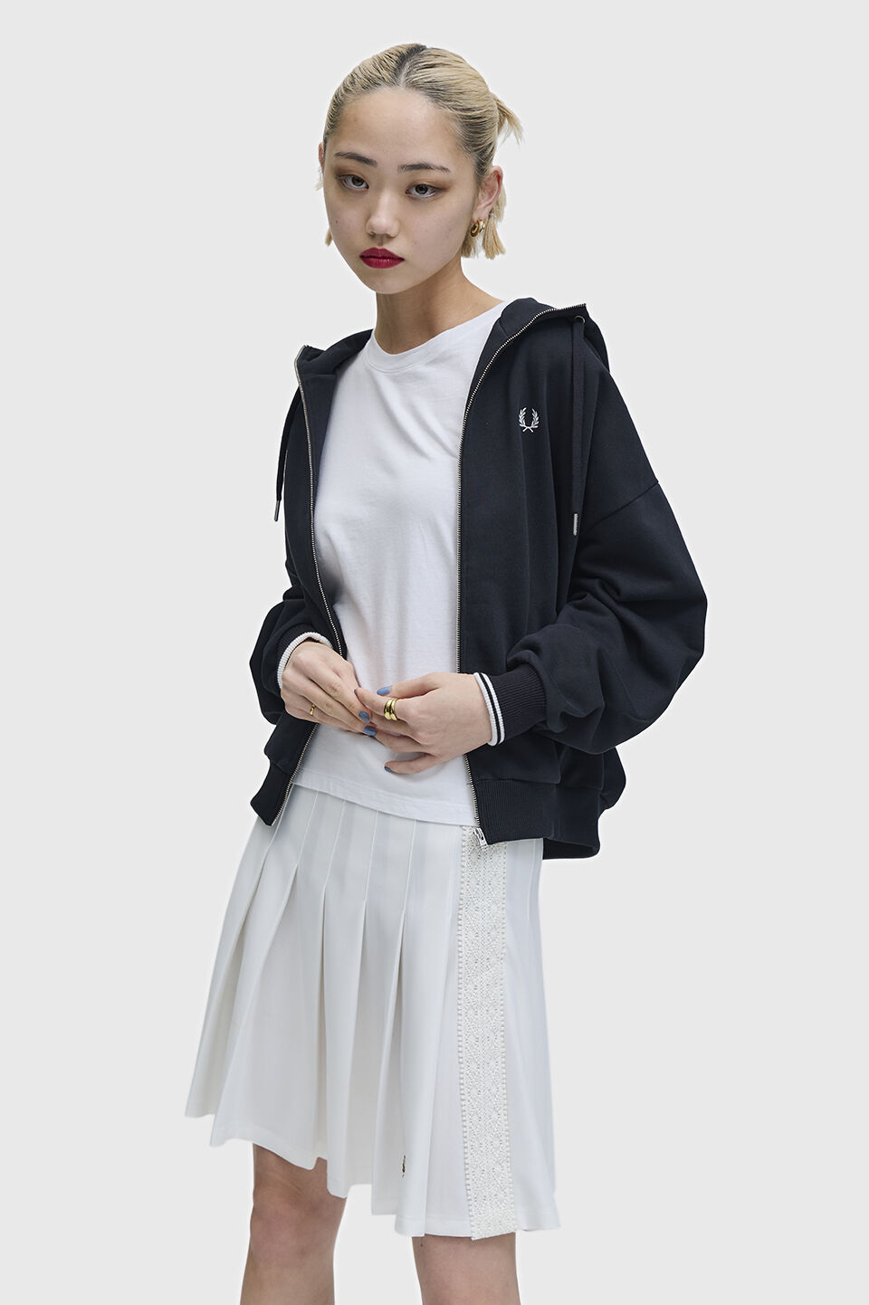 FRED PERRY 「Tipped Hooded Sweatshirt」|パーカー|