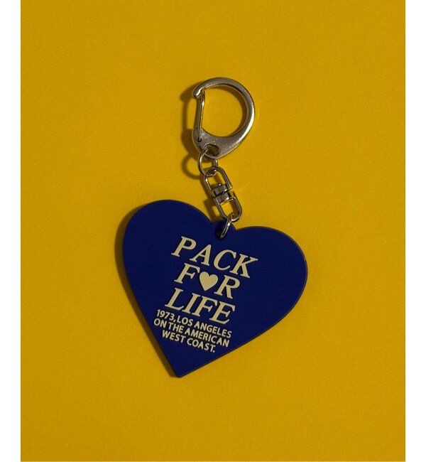 OUTDOOR PRODUCTS Usual Things「ラバー HEART KEY HOLDER」|キーケース|ブルー A