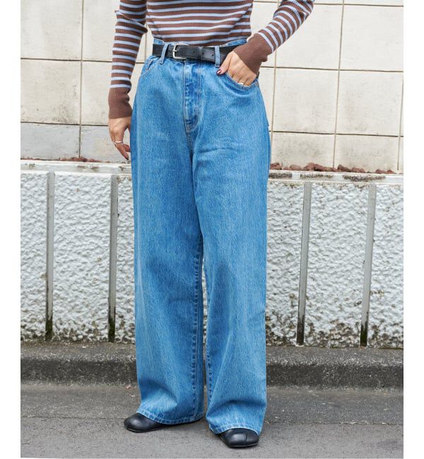 OUTDOOR PRODUCTS Usual Things「追4 ULTデニムハイライズルーズ5PKT」|デニム|