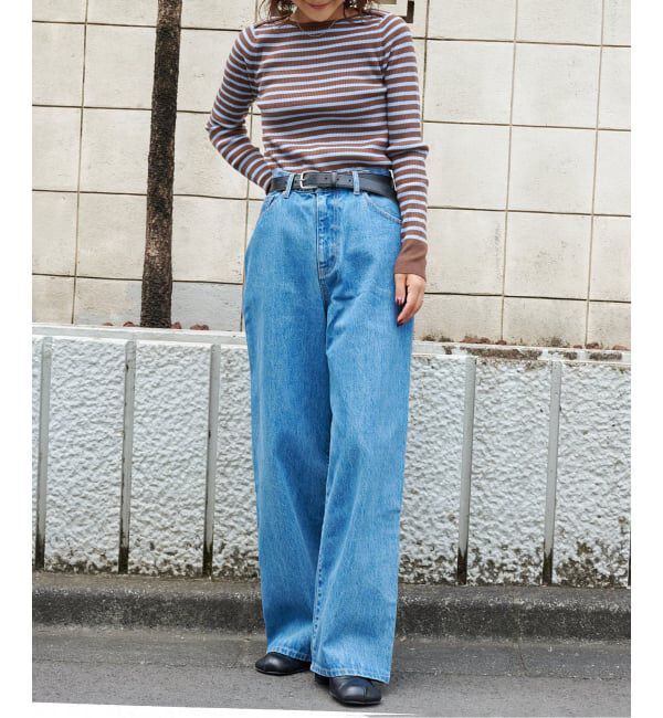 OUTDOOR PRODUCTS Usual Things「追4 ULTデニムハイライズルーズ5PKT」|デニム|