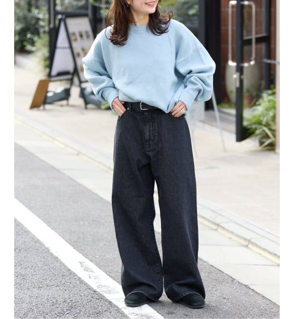 OUTDOOR PRODUCTS Usual Things「追4 ULTデニムハイライズルーズ5PKT」|デニム|