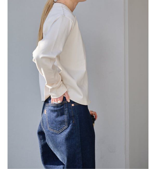 OUTDOOR PRODUCTS Usual Things「ロゴ刺繍コットンクルーネックカーディガン」|カーディガン|