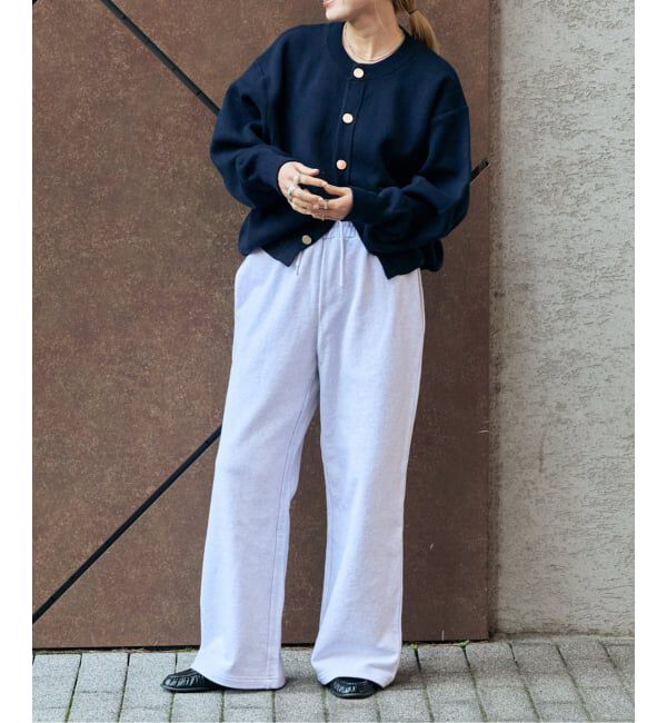 OUTDOOR PRODUCTS Usual Things「スウェットライク金ボタンカーデ」|カーディガン|