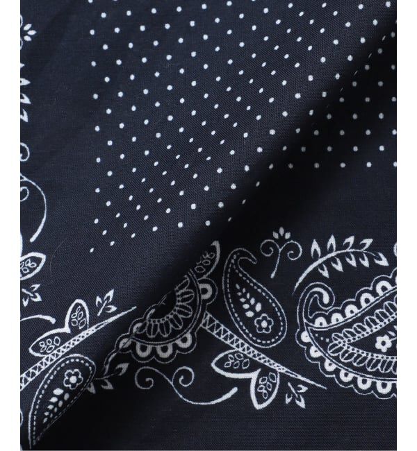 OUTDOOR PRODUCTS Usual Things「コットンペイズリー x ピンドットバンダナ」|バンダナ・スカーフ|